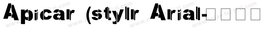 Apicar (stylr Arial字体转换
